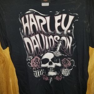 Harley Davidson women's xl black tshirt